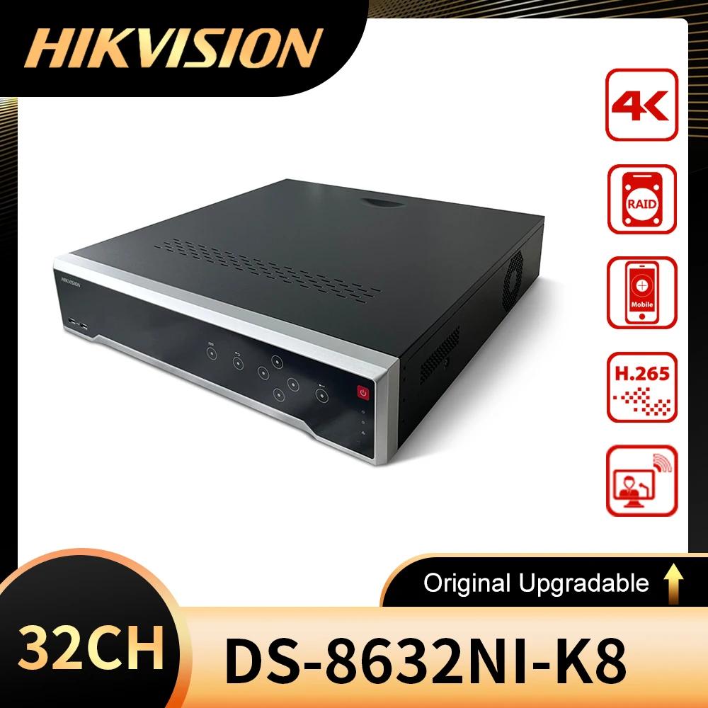 Hikvision  DS-8632NI-K8, Hik-Connect  DDNS , H.265 + 8 SATA ̽, 8MP 4K HDMI  VGA